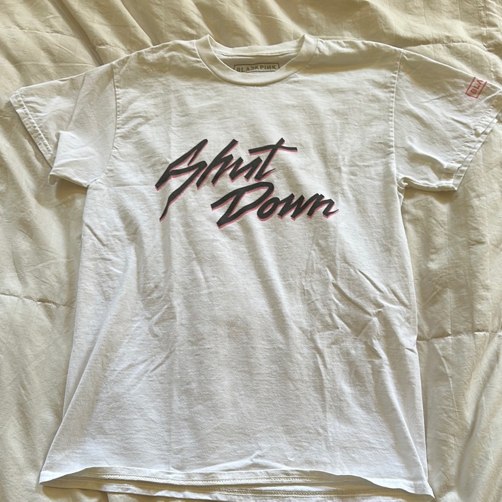 Blackpink White Graphic Tour Official YG Merch T-Shirt